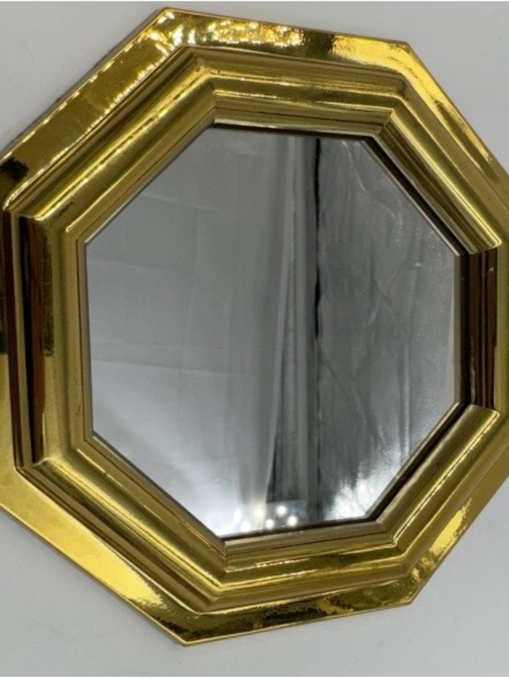 Octagonal Gold Wall Mirror - Classic Home Accent
